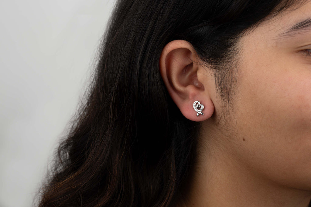 Infinity Heart Studs