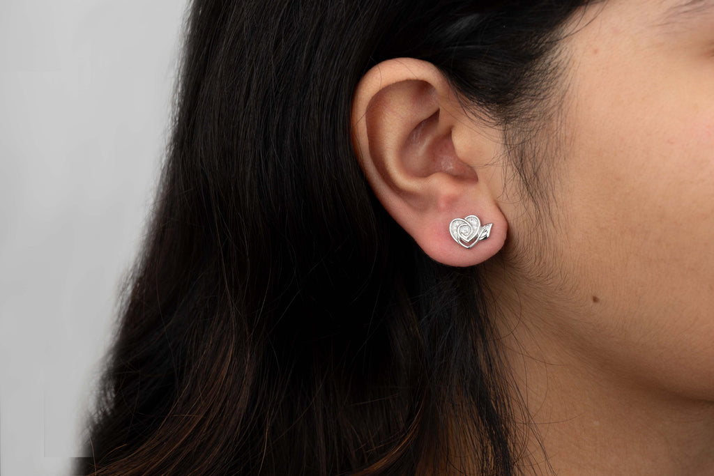Spiralheart Studs