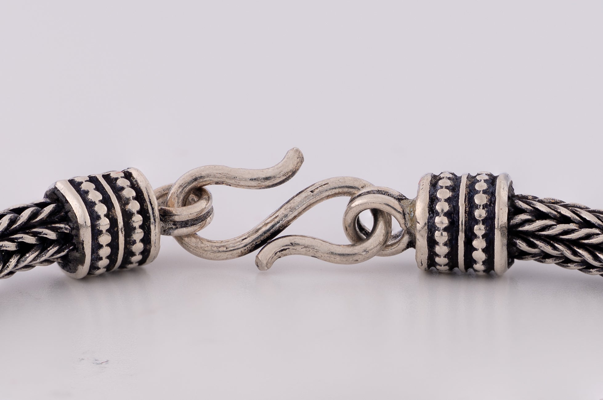 Sterling Braided Crest Bracelet