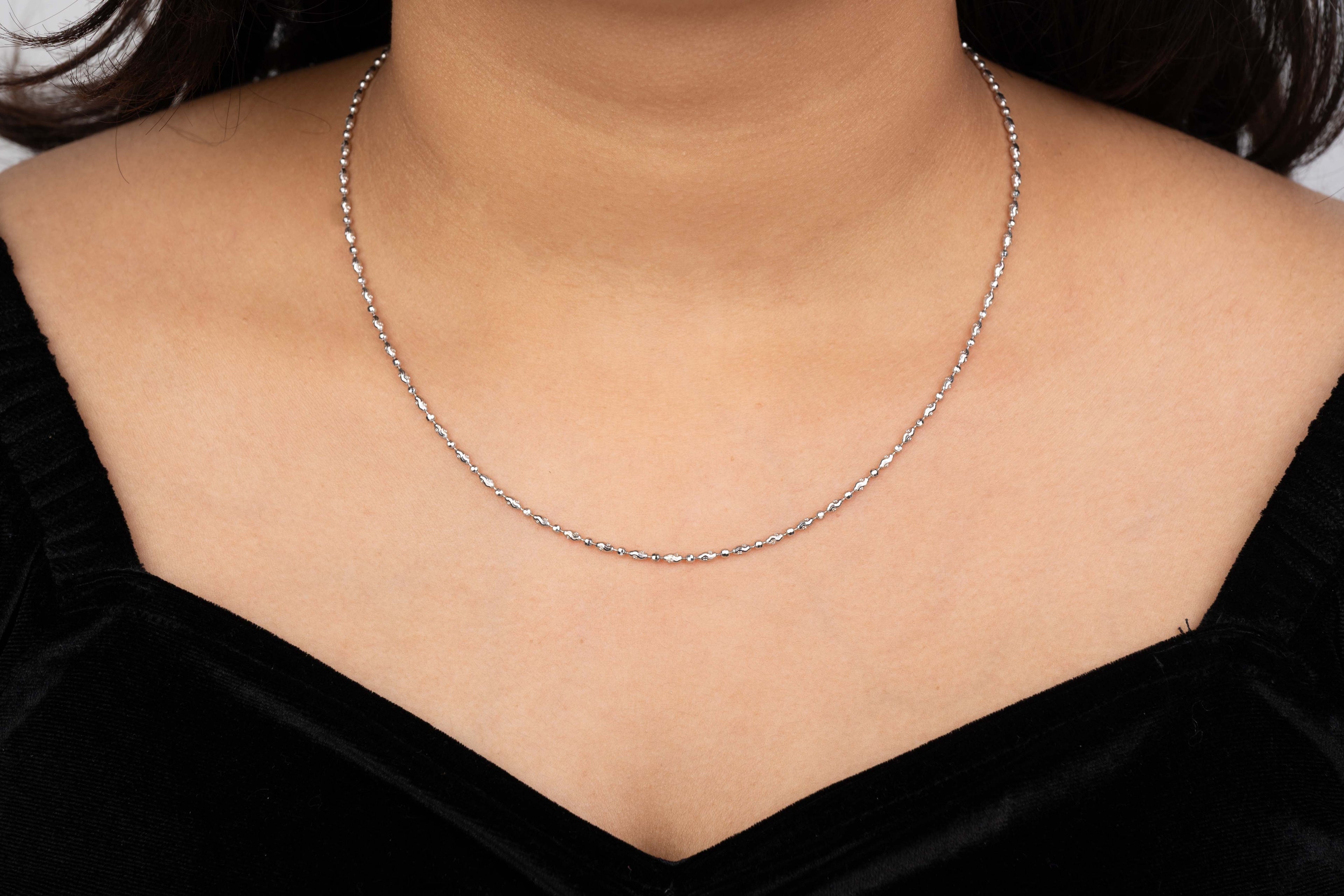 Stillstone silver chain