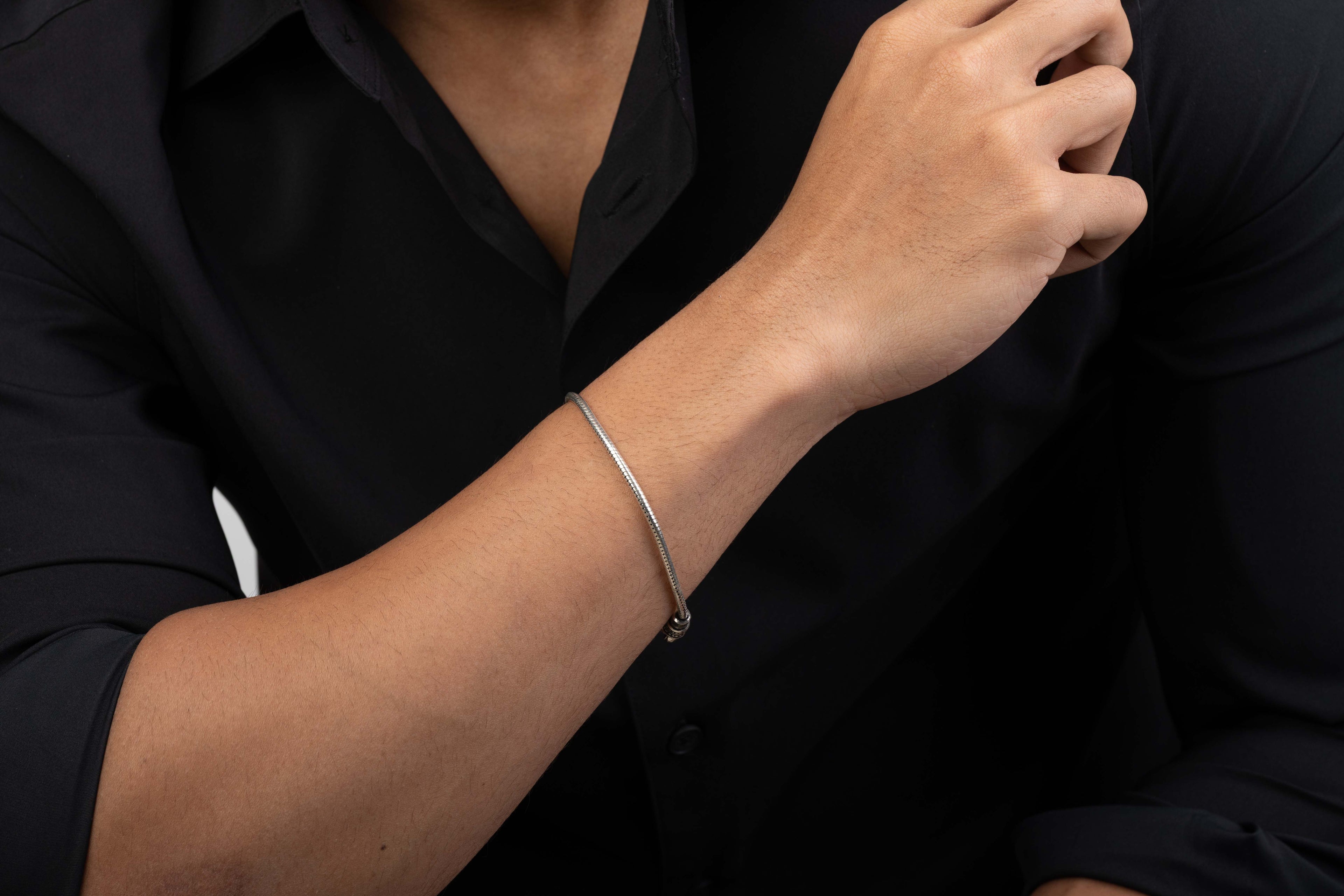 Sterling Serpent Silver Bracelet