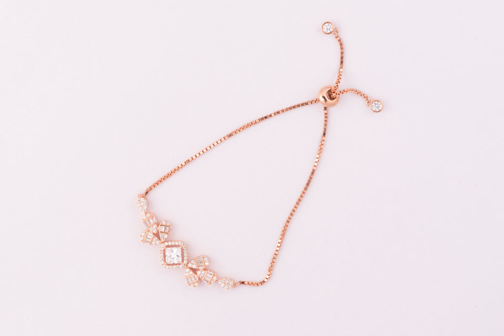 Golden Glow Silver Bracelet