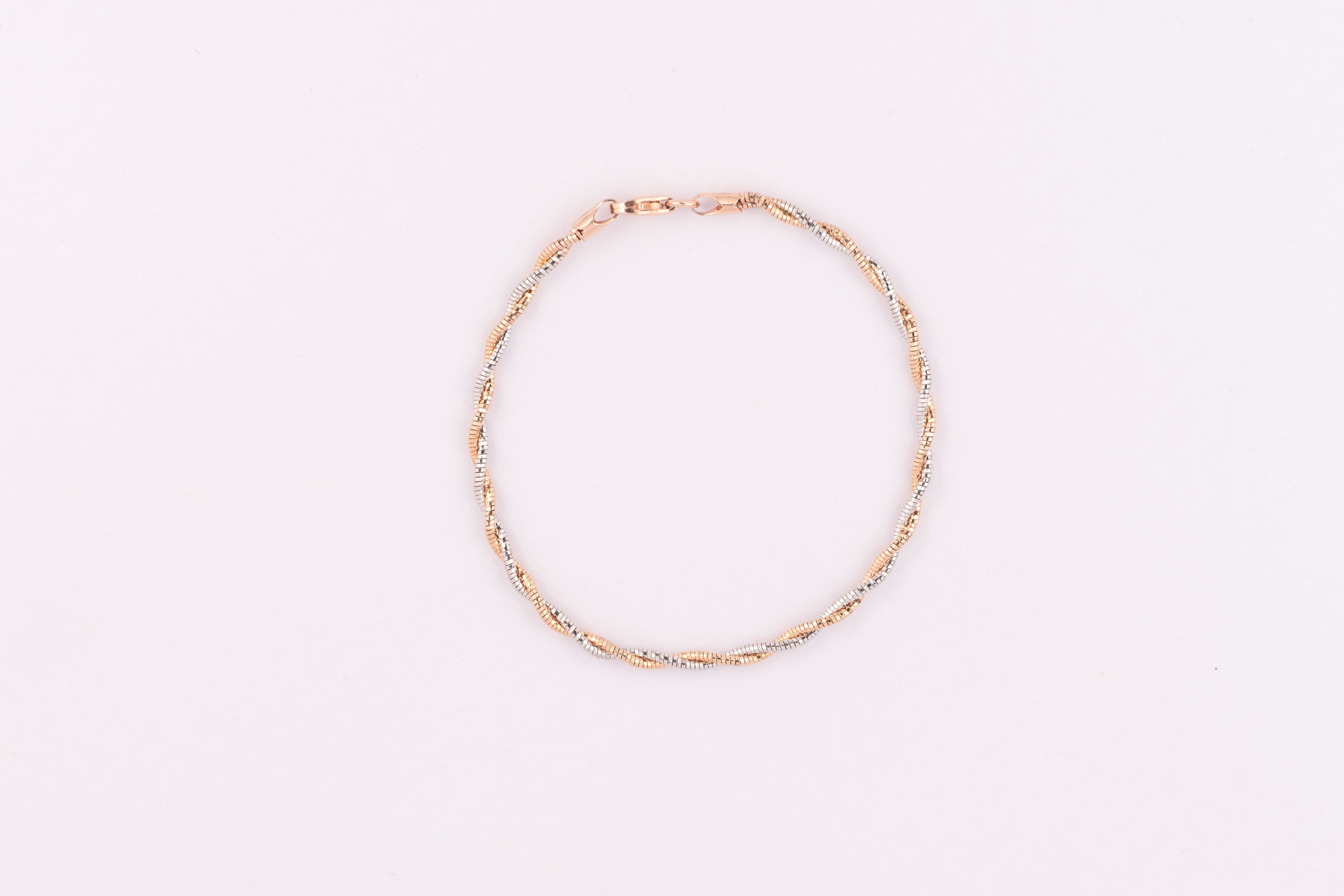 Spiral silver bracelet