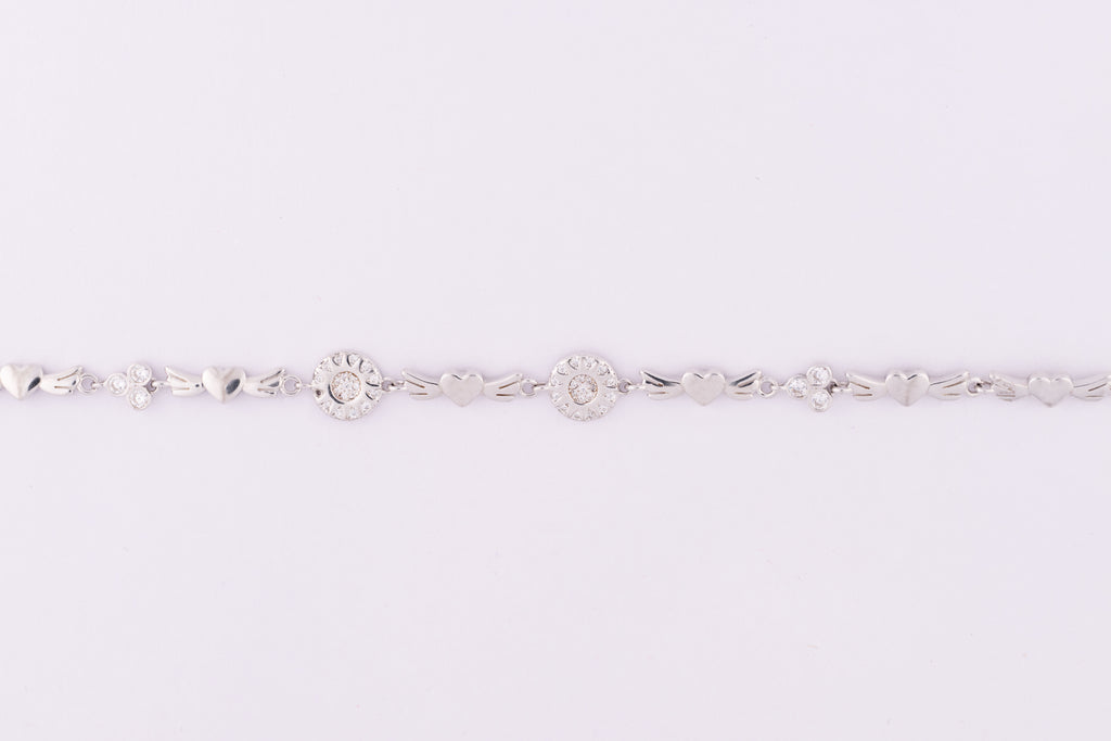 Angel Heart Silver Bracelet