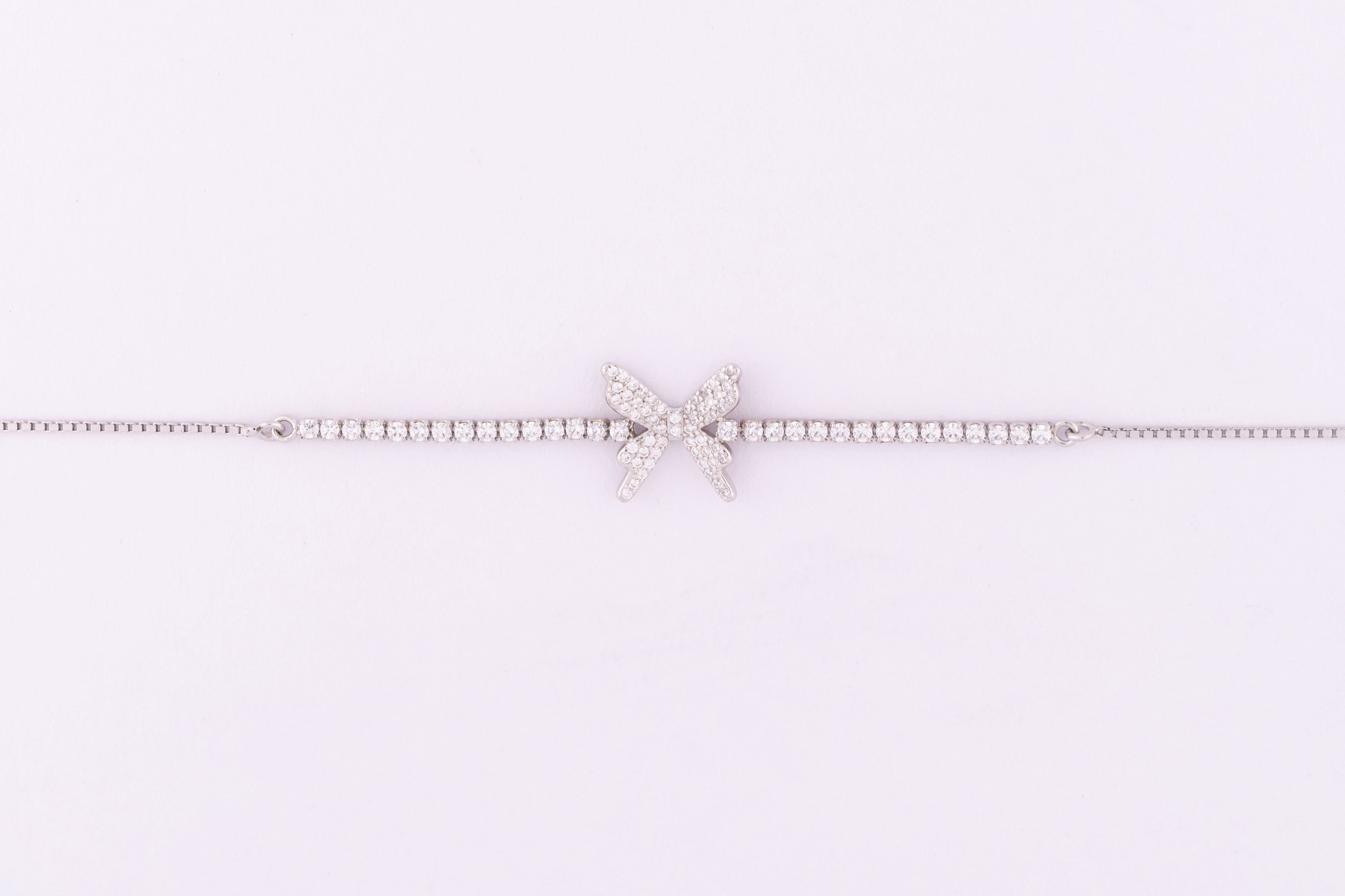 Butterfly Sparkle Silver Bracelet
