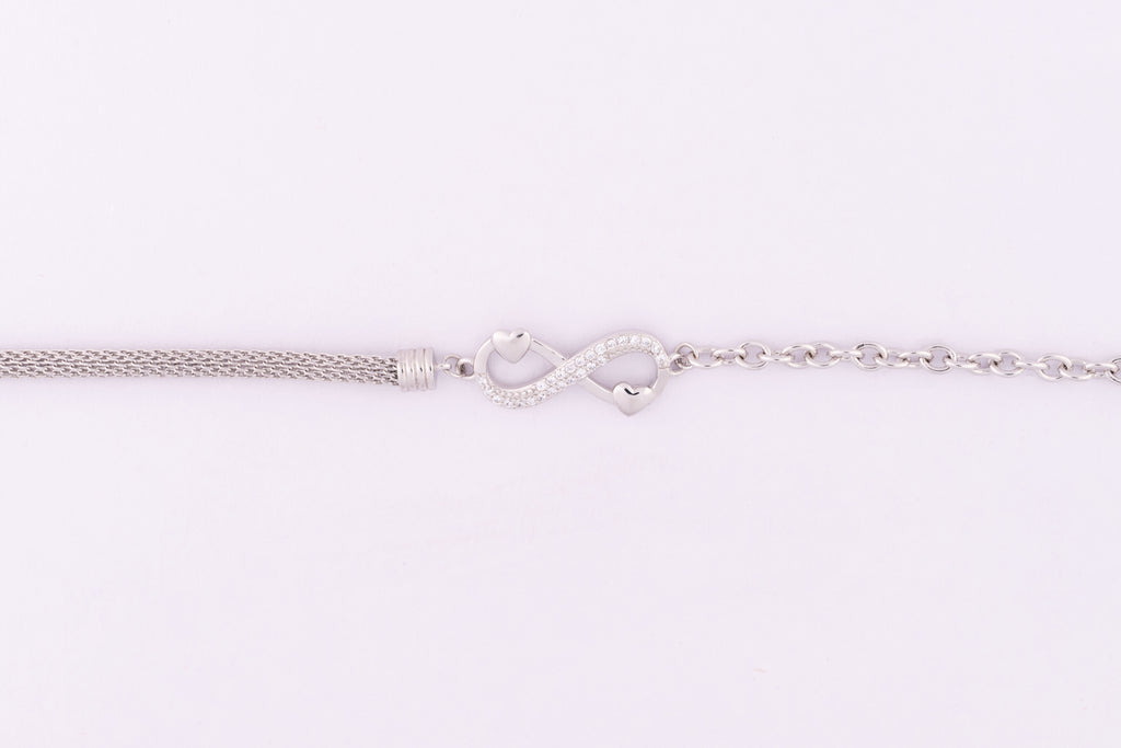 Eternal Heart Silver Bracelet