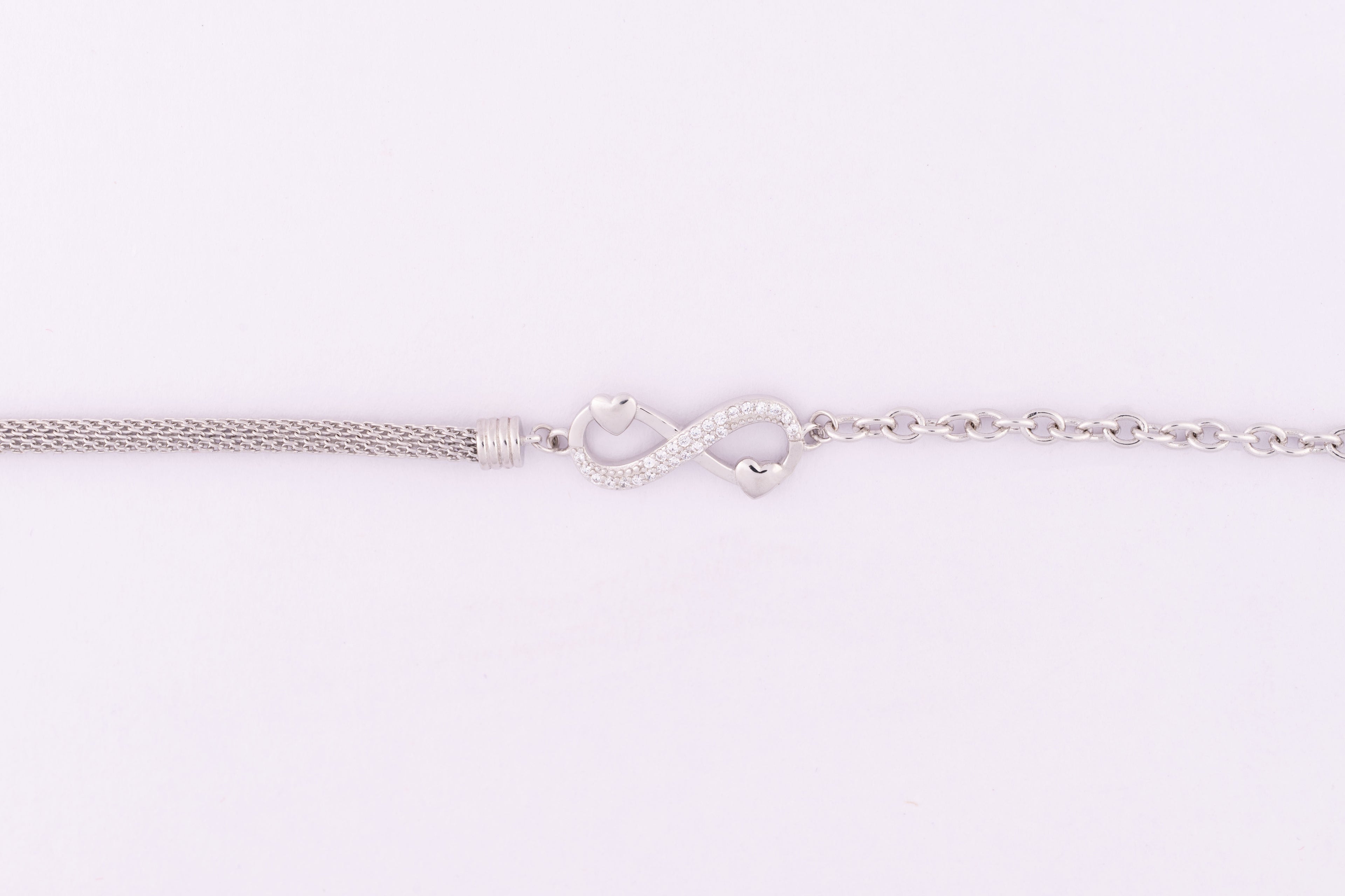 Eternal Heart Silver Bracelet