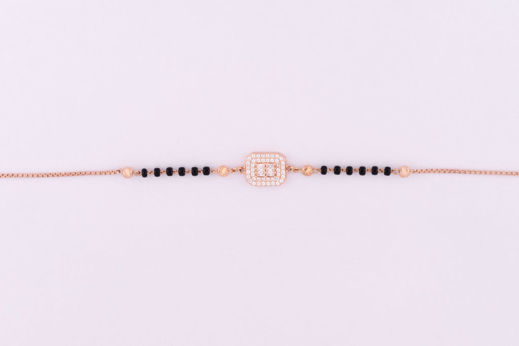 Midnight Square Silver Bracelet