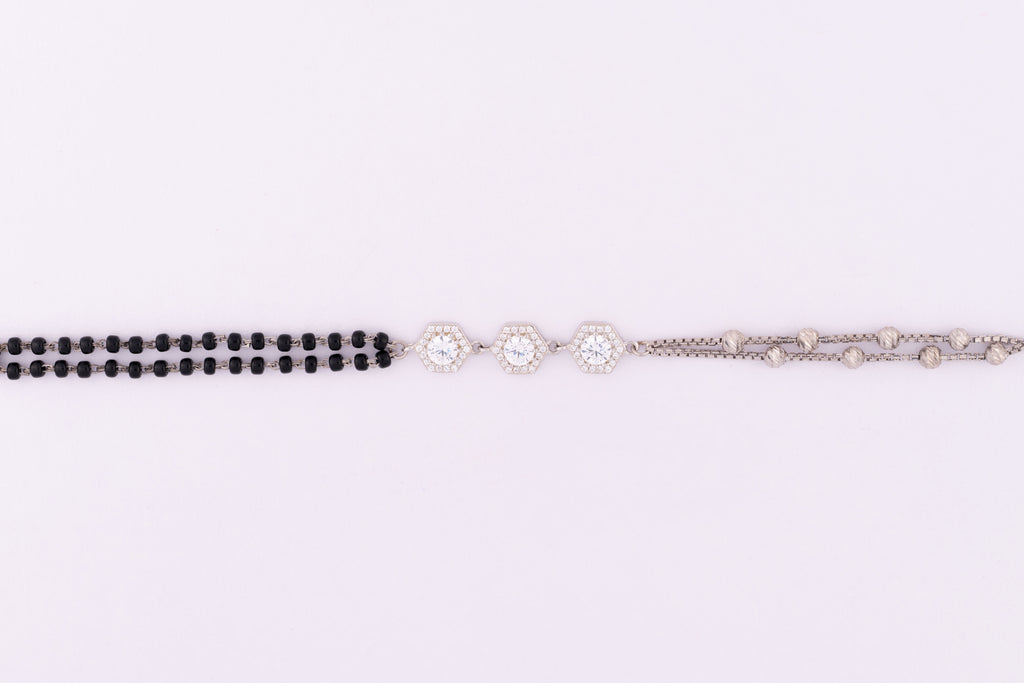 Dual Tone Silver Bracelet