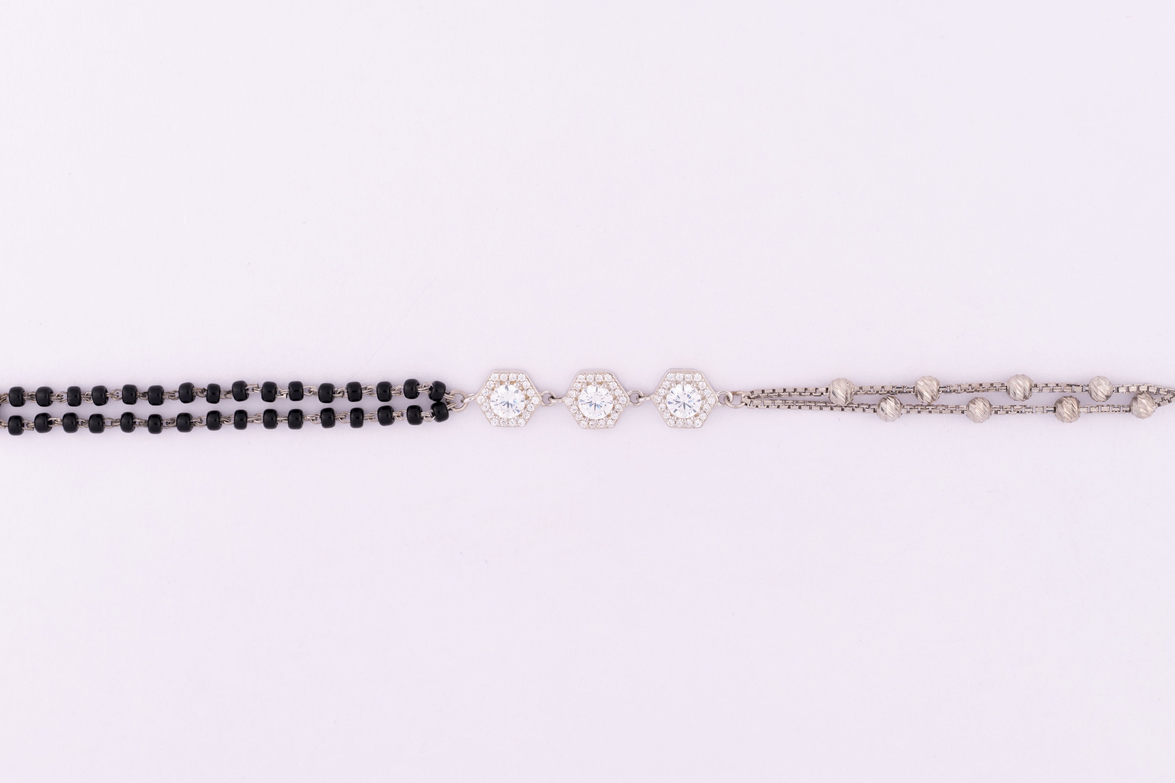 Dual Tone Silver Bracelet