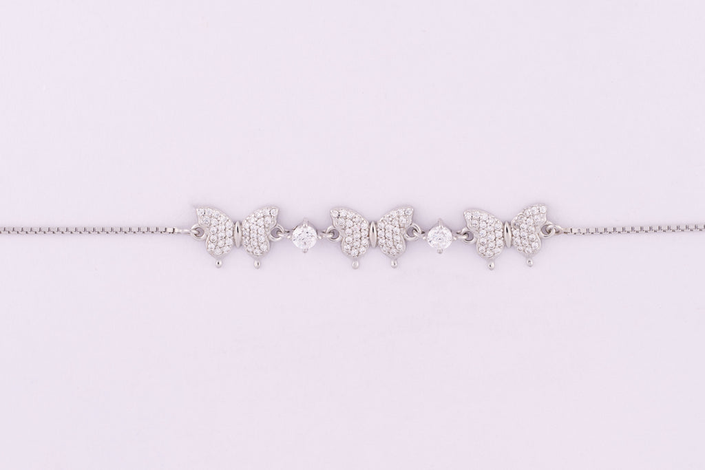 Butterfly Grace Silver Bracelet