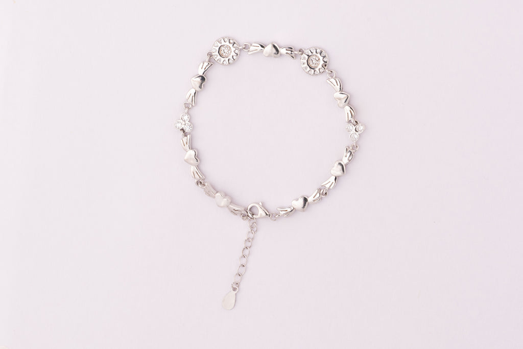 Angel Heart Silver Bracelet