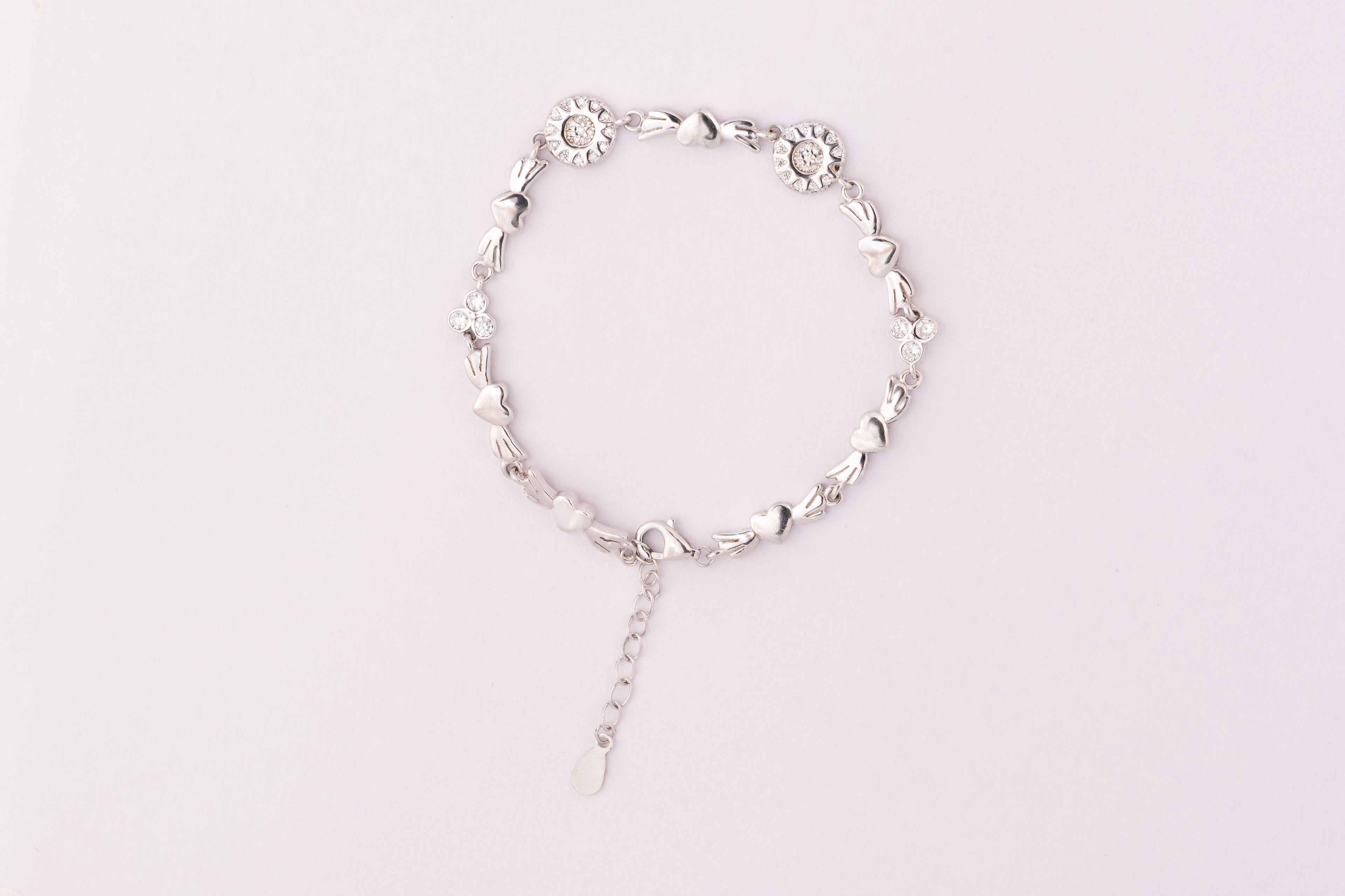 Angel Heart Silver Bracelet