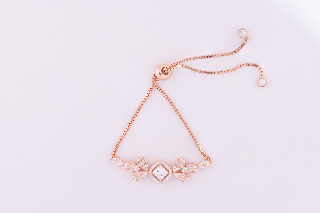 Golden Glow Silver Bracelet