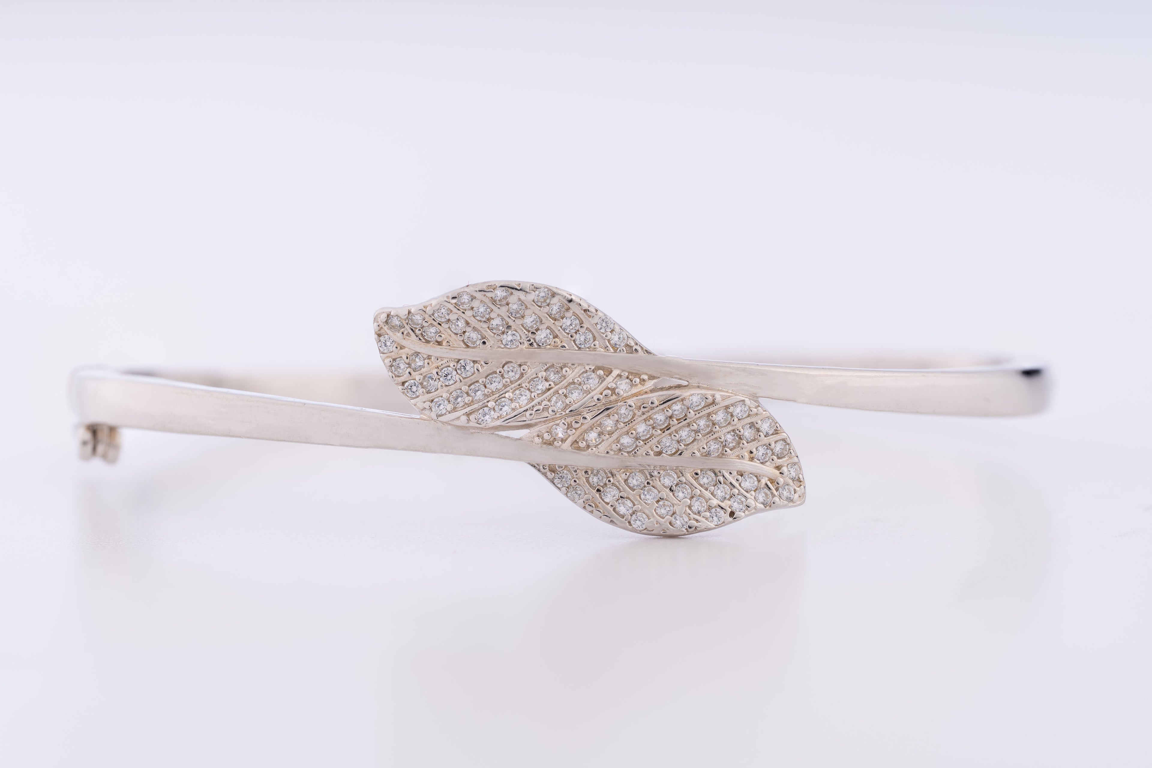 Silver Leaf Embrace Bracelet