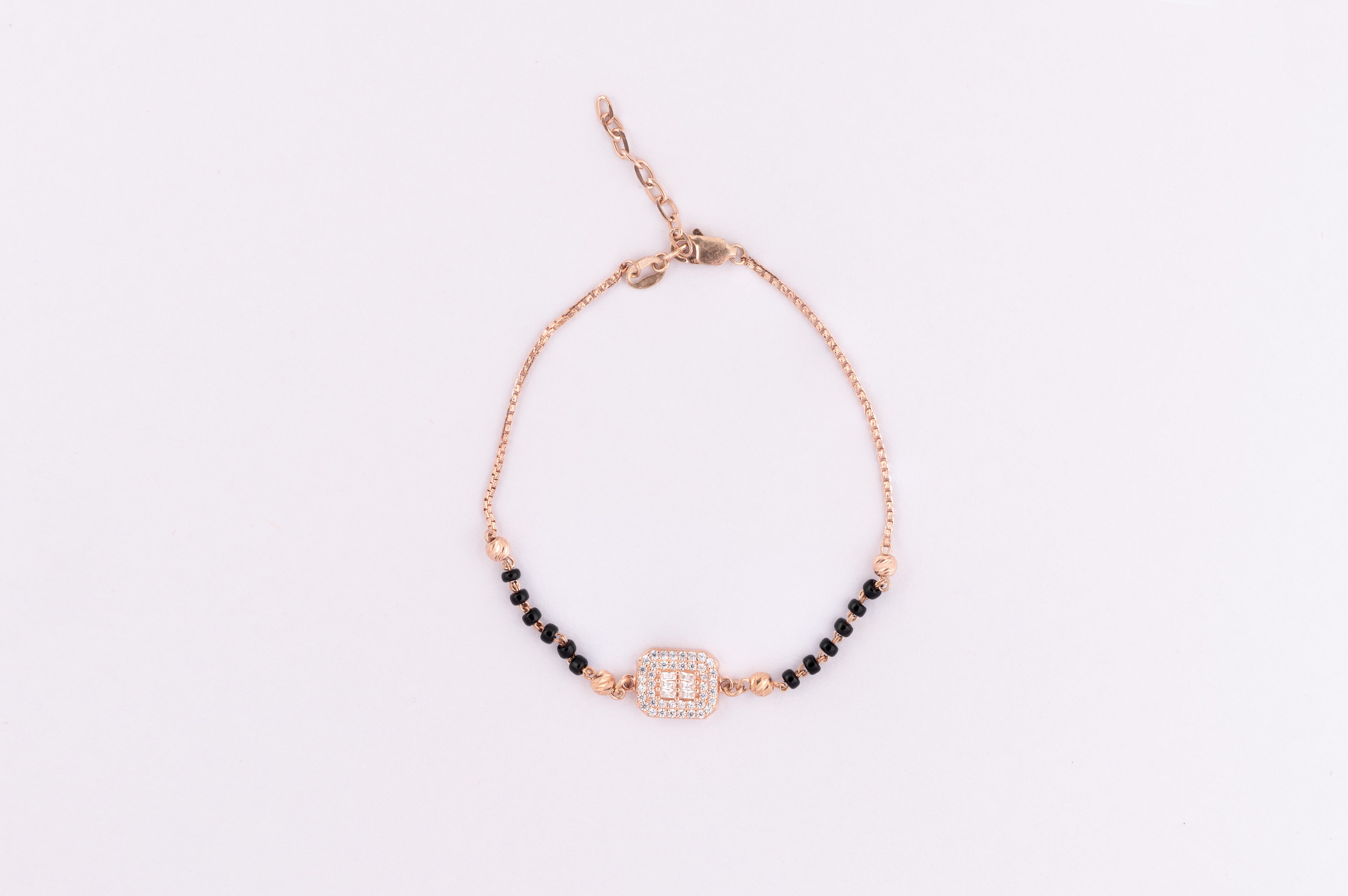 Midnight Square Silver Bracelet