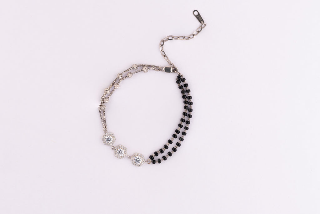 Dual Tone Silver Bracelet