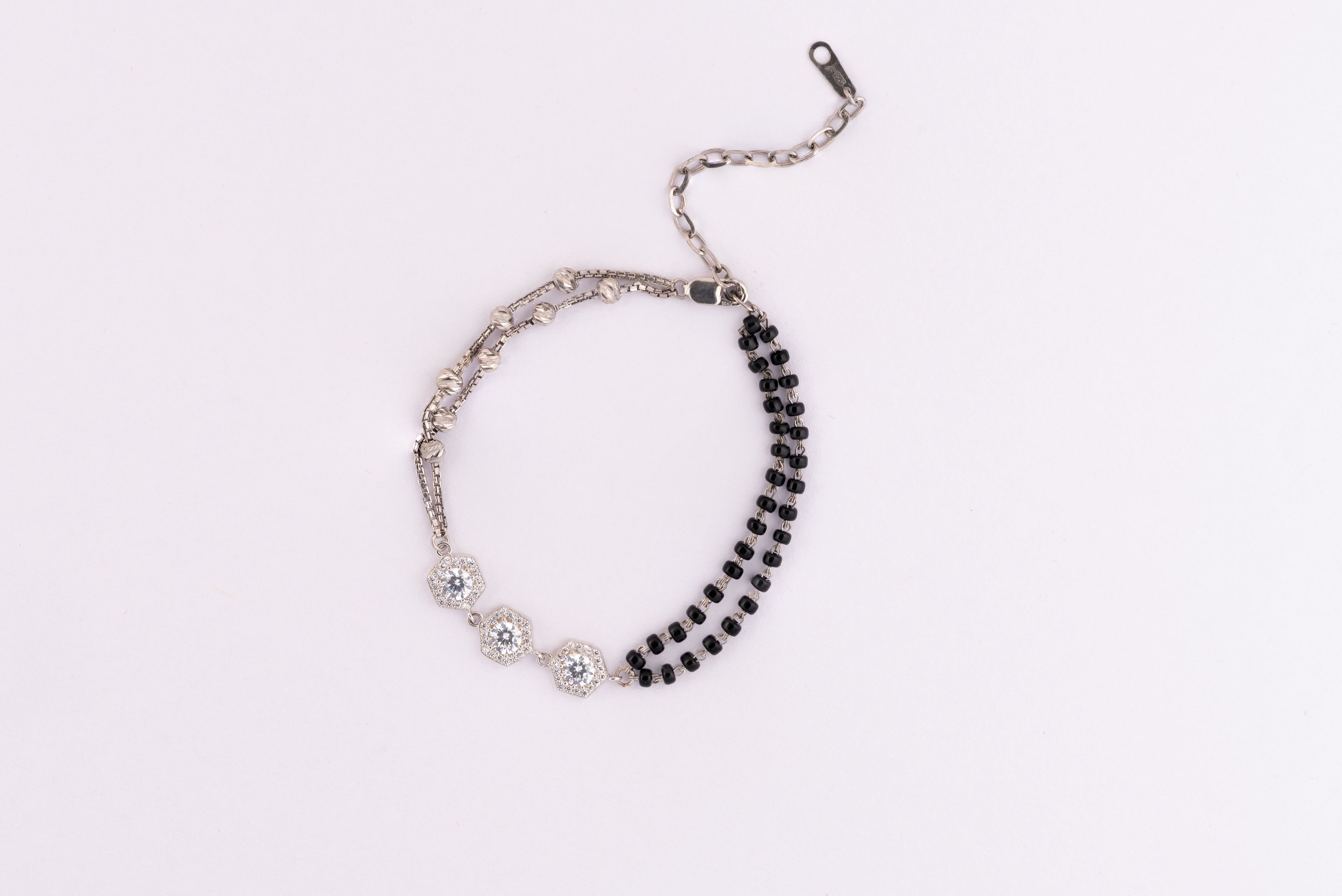 Dual Tone Silver Bracelet