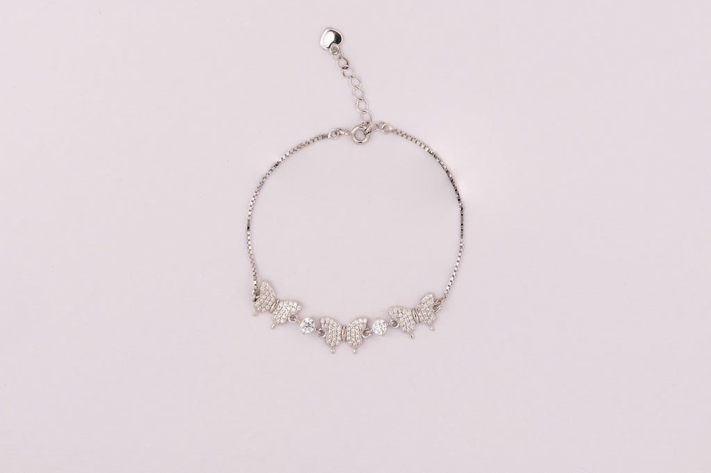 Butterfly Grace Silver Bracelet