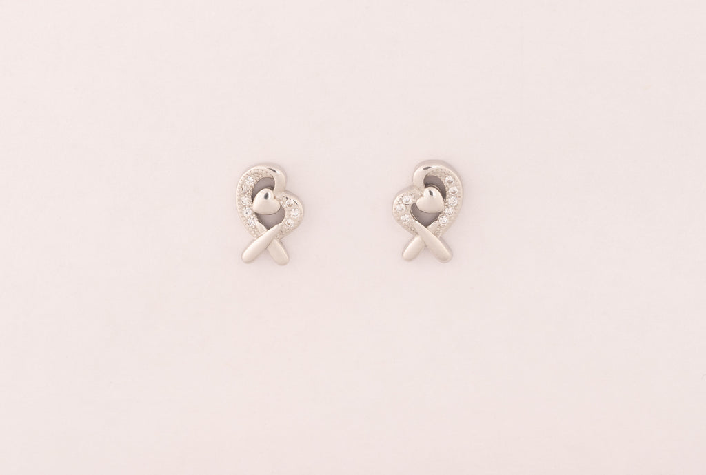 Infinity Heart Studs