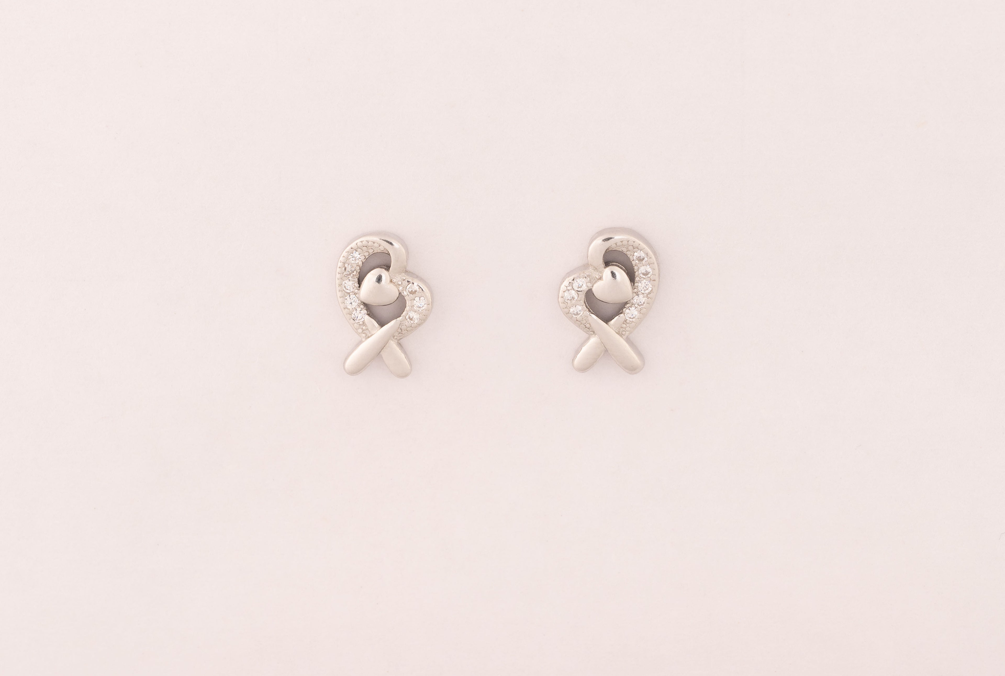 Infinity Heart Studs